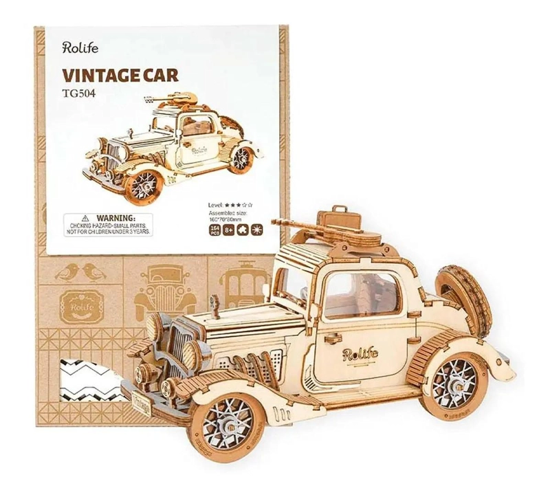 PUZZLE 3D AUTO VINTAGE PARA ARMAR - 4