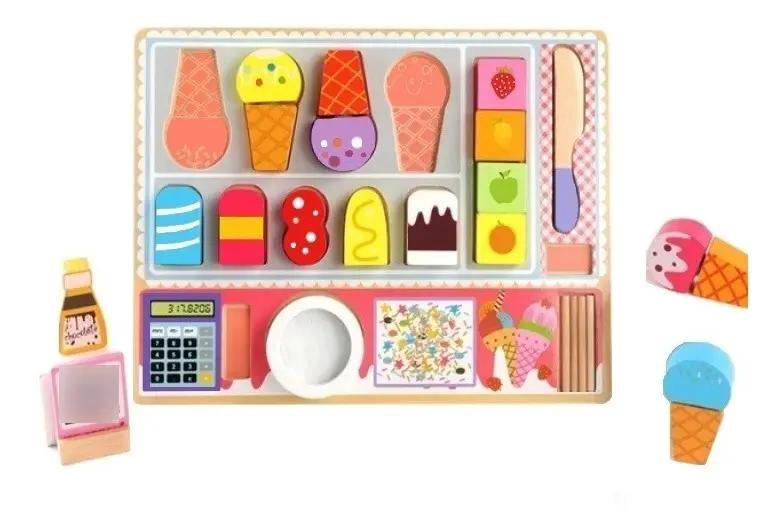 JUEGO DIDACTICO DE COCINA EN MADERA CON VELCRO - 1