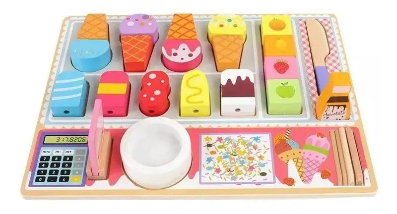 JUEGO DIDACTICO DE COCINA EN MADERA CON VELCRO - 2