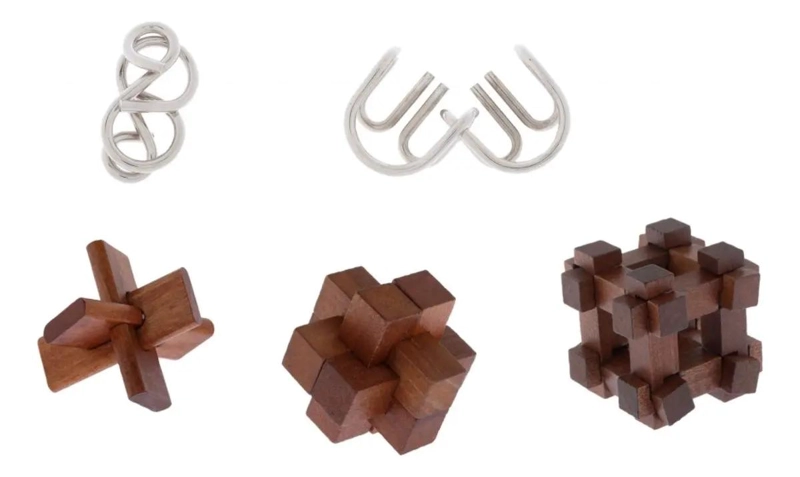 SET 5 ROMPECABEZAS 3D CIENCIA PARA ADULTOS EN MADERA Y M - 2