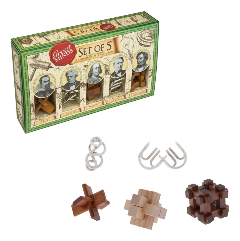 SET 5 ROMPECABEZAS 3D CIENCIA PARA ADULTOS EN MADERA Y M - 3