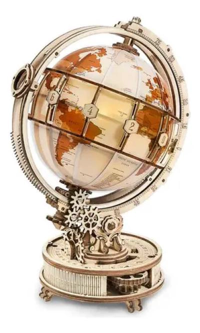 GLOBO TERRAQUEO LUMINOSO 3D STEM PUZZLE MECANIZADO - 1