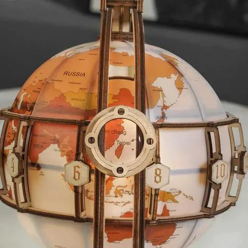 GLOBO TERRAQUEO LUMINOSO 3D STEM PUZZLE MECANIZADO - 2