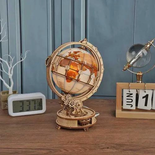 GLOBO TERRAQUEO LUMINOSO 3D STEM PUZZLE MECANIZADO - 4
