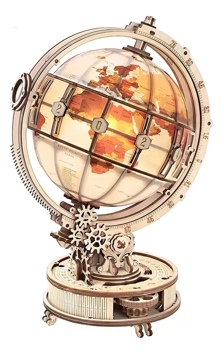 GLOBO TERRAQUEO LUMINOSO 3D STEM PUZZLE MECANIZADO - 5