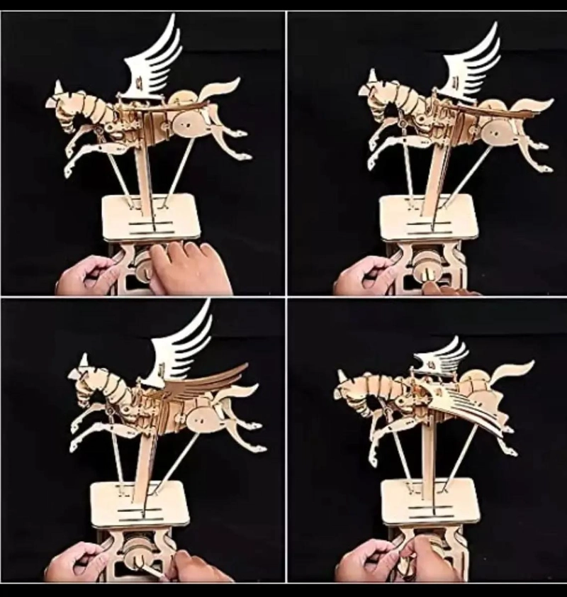 ROMPECABEZAS TRIDIMENSIONAL MECANICO DE MADERA PEGASO - 3