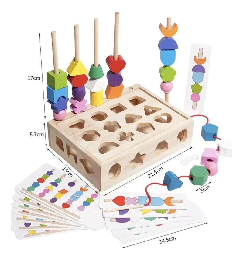 ROMPECABEZAS DIDACTICO SENSORIAL DE MADERA PARA BEBE S - 3