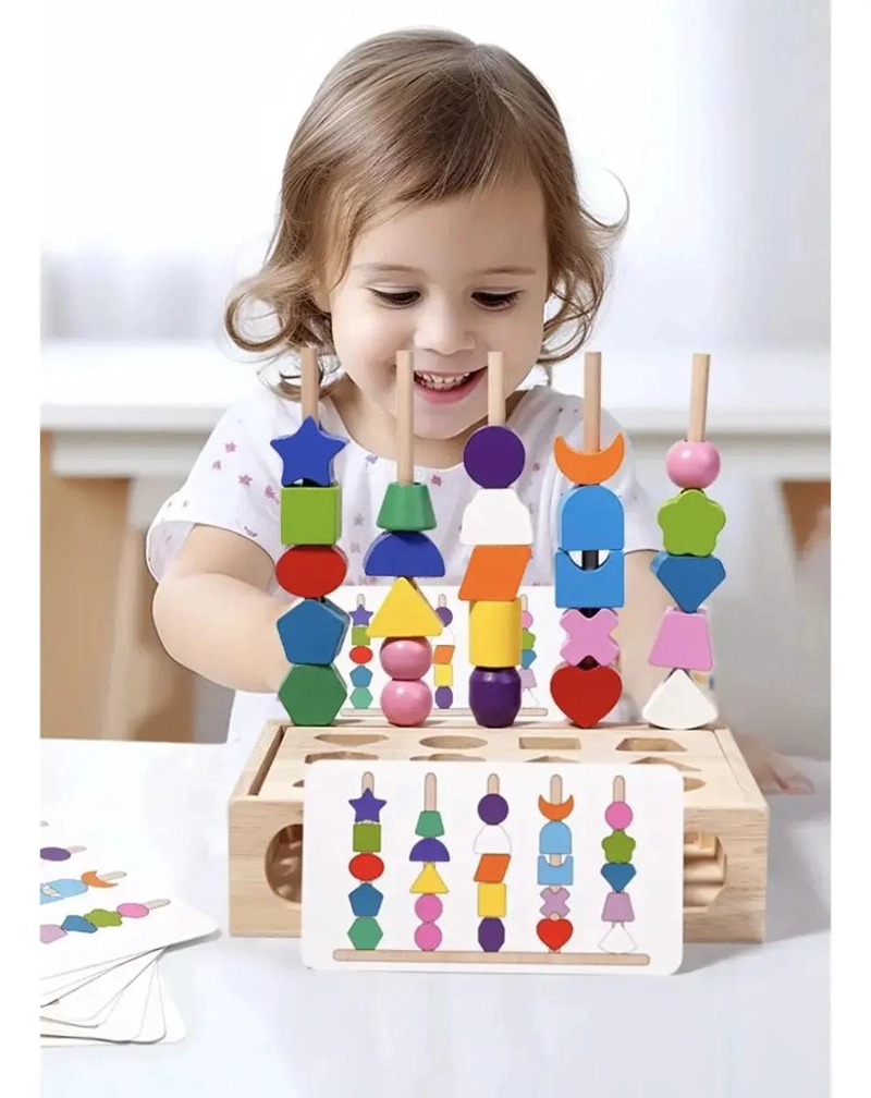 ROMPECABEZAS DIDACTICO SENSORIAL DE MADERA PARA BEBE S - 4