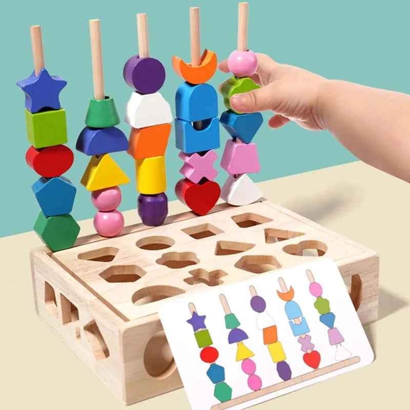 ROMPECABEZAS DIDACTICO SENSORIAL DE MADERA PARA BEBE S - 5