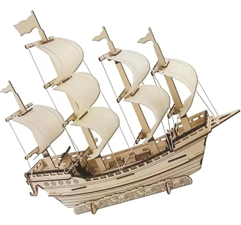 PUZZLE EDUCATIVO DE MADERA BARCO MERCANTE 315 PIEZAS - 2