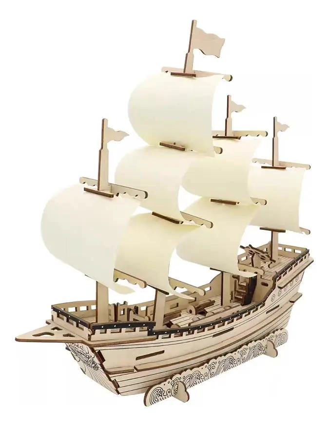 PUZZLE EDUCATIVO DE MADERA BARCO MERCANTE 315 PIEZAS - 3