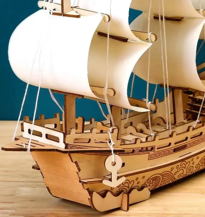 PUZZLE EDUCATIVO DE MADERA BARCO MERCANTE 315 PIEZAS - 5
