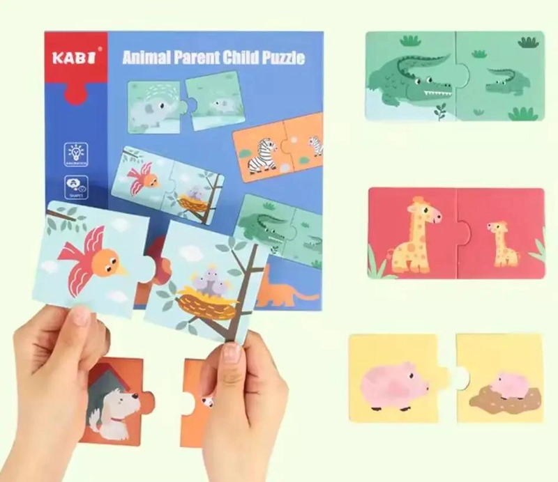 JUEGO DE ASOCIACION CON ROMPECABEZAS PARA NIÑOS - 1
