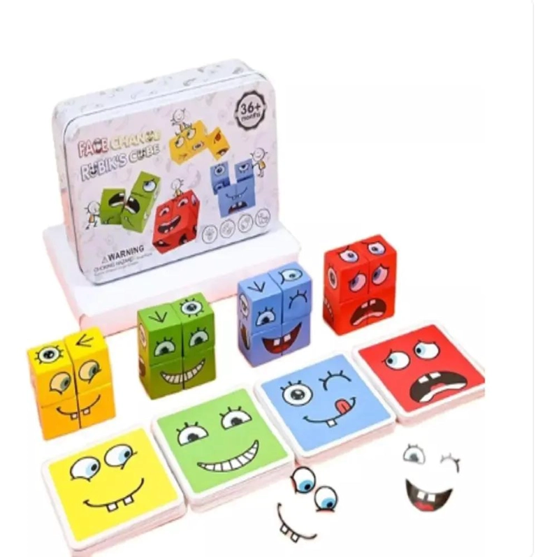 PUZZLE DE MADERA CON BLOQUES DE EMOCIONES - 1