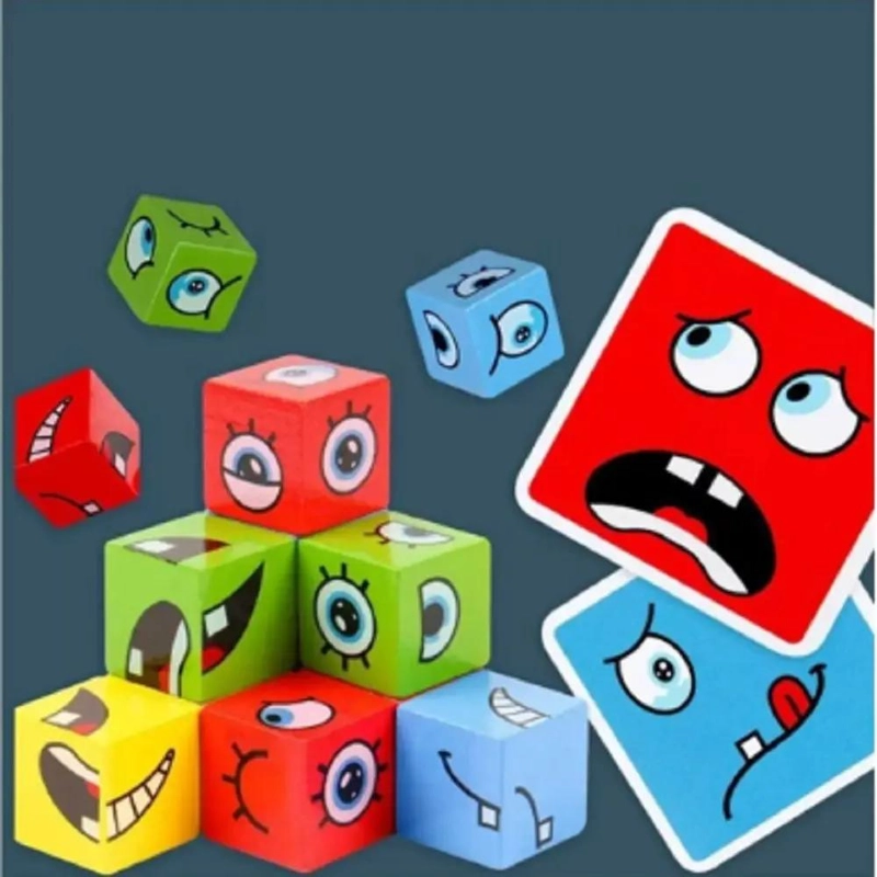 PUZZLE DE MADERA CON BLOQUES DE EMOCIONES - 2