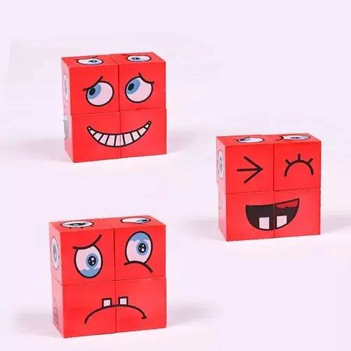 PUZZLE DE MADERA CON BLOQUES DE EMOCIONES - 4