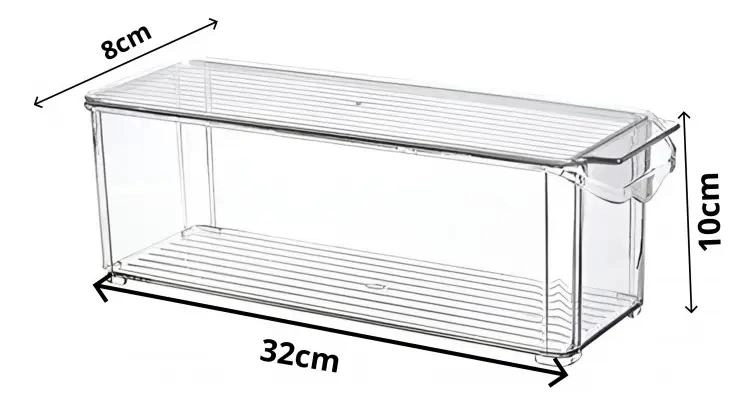 CAJA ORGANIZADORA PARA REFRIGERADOR CON TAPA - 2