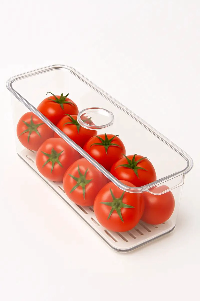 CAJA ORGANIZADORA PARA REFRIGERADOR CON TAPA - 3