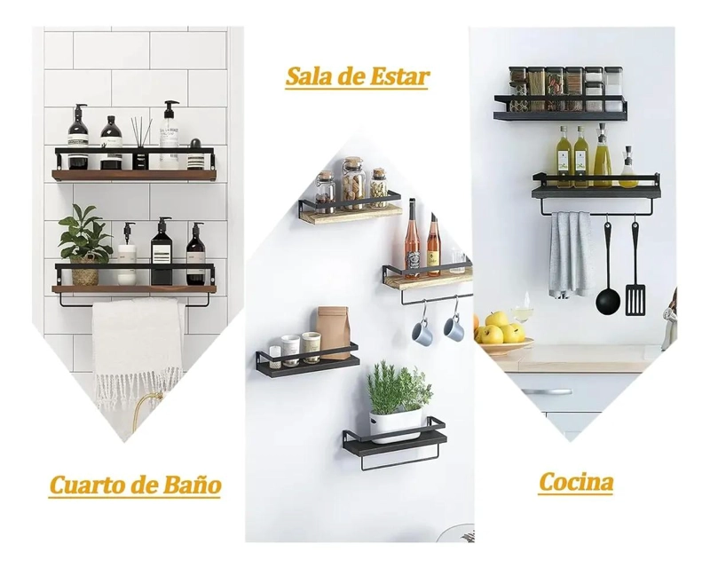 REPISAS FLOTANTES PARA PARED X2 UNIDADES - 3