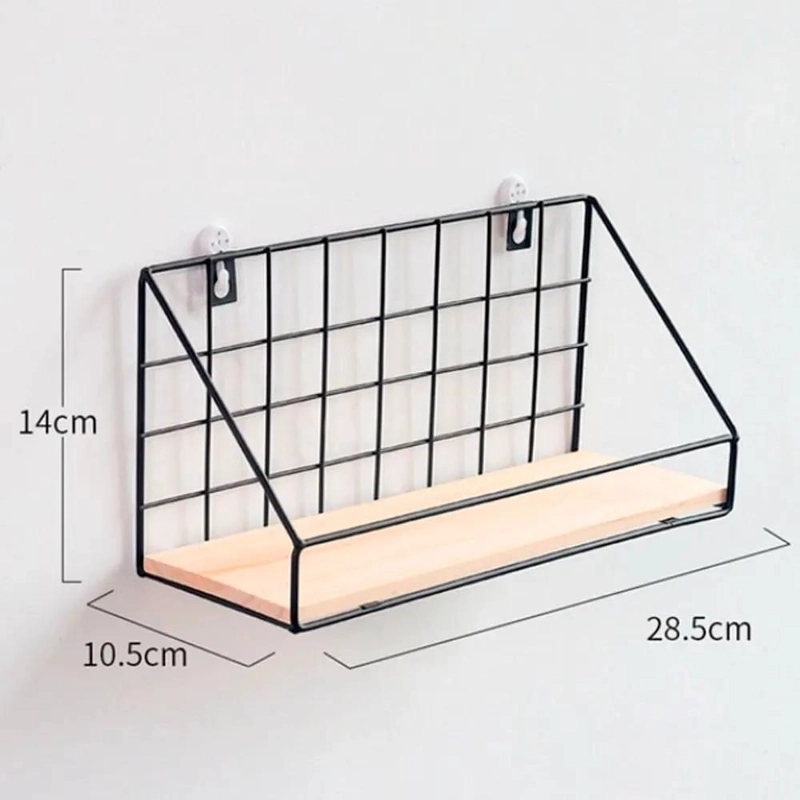REPISA ORGANIZADORA METALICA CON BASE DE MADERA Y ADHESIV - 2