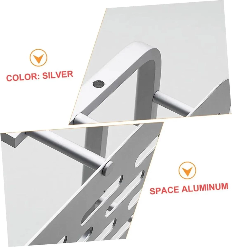 ORGANIZADOR DE DUCHA REPISA DE ALUMINIO PLATEADO - 2