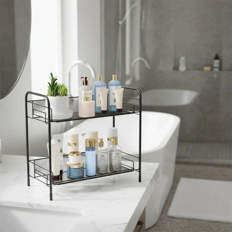ORGANIZADOR DE DUCHA CON REPISA PARA BAÑO 35X33X17 CM - 1