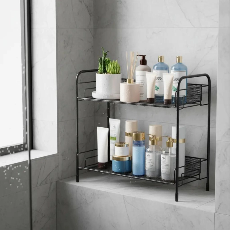 ORGANIZADOR DE DUCHA CON REPISA PARA BAÑO 35X33X17 CM - 2