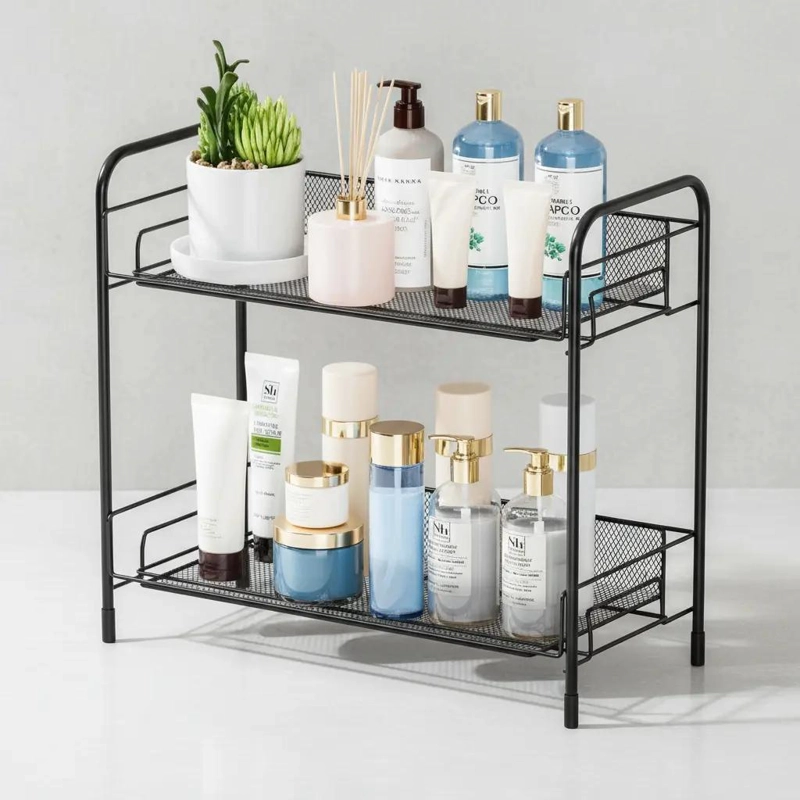 ORGANIZADOR DE DUCHA CON REPISA PARA BAÑO 35X33X17 CM - 5
