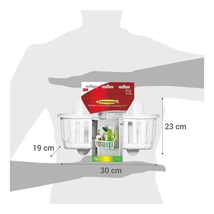 CANASTO ORGANIZADOR PARA BAÑO CON COMPARTIMENTOS - 4