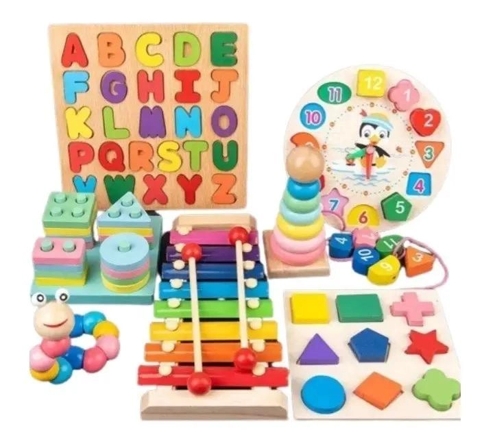SET DIDACTICO DE MADERA PARA DESARROLLO COGNITIVO - 4