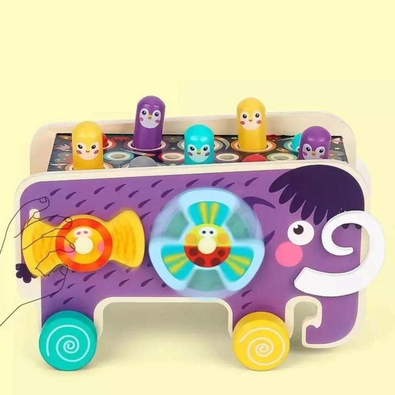 CUBO DE JUEGOS DE MADERA PARA BEBE S Y NIÑOS - 2