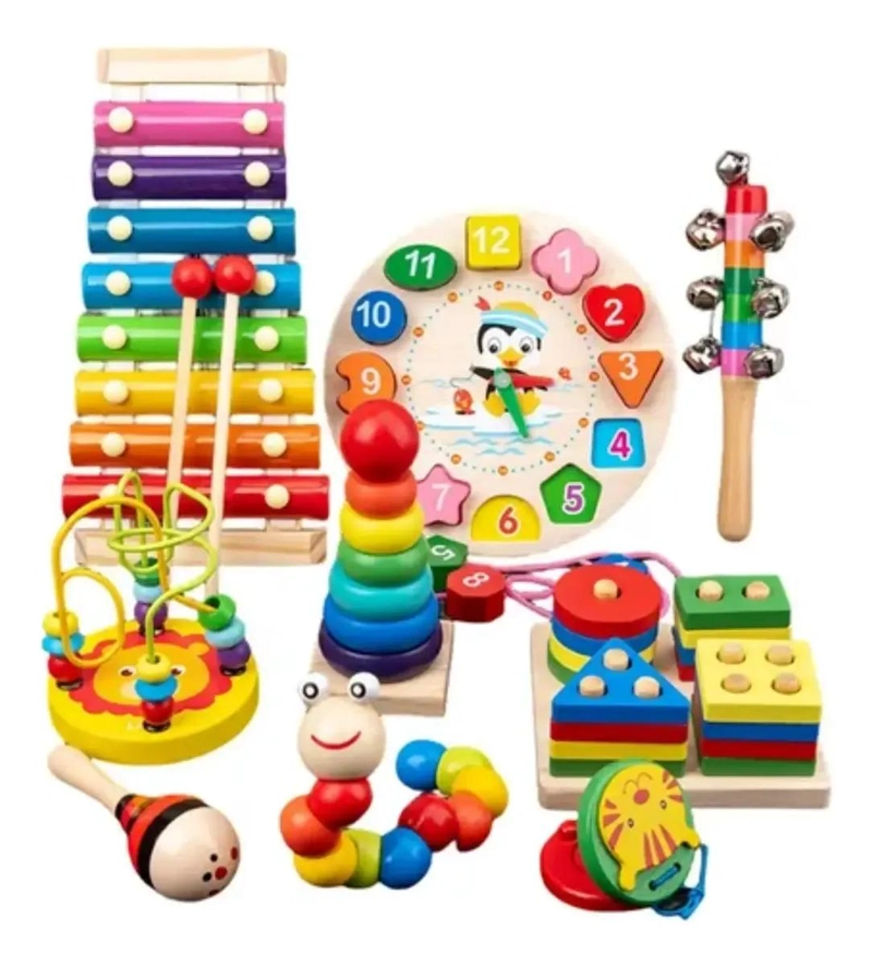 JUGUETE DIDACTICO MONTESSORI DE MADERA PARA NIÑOS - 1