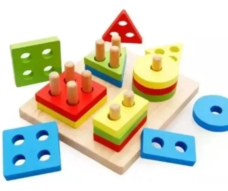 JUGUETE DIDACTICO MONTESSORI DE MADERA PARA NIÑOS - 3
