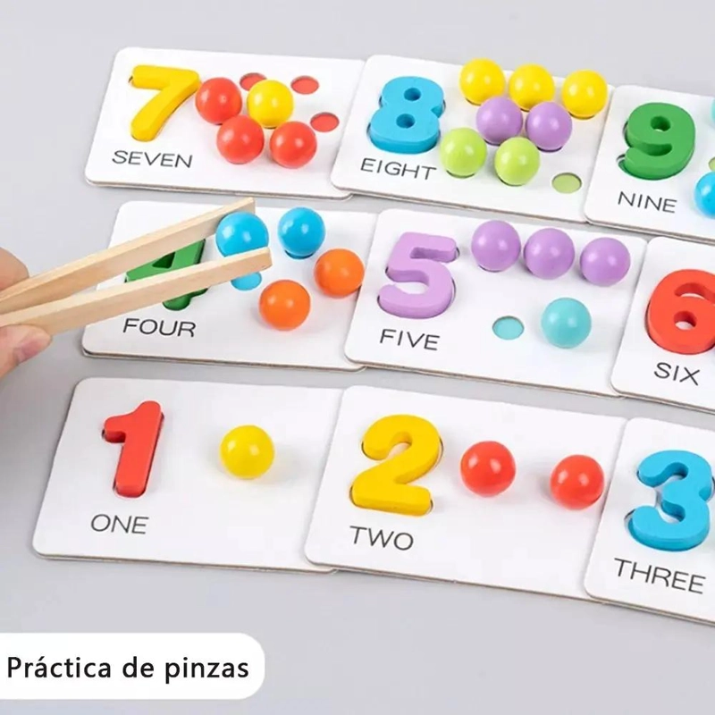 JUEGO DIDACTICO MONTESSORI PARA CONTEO - 4