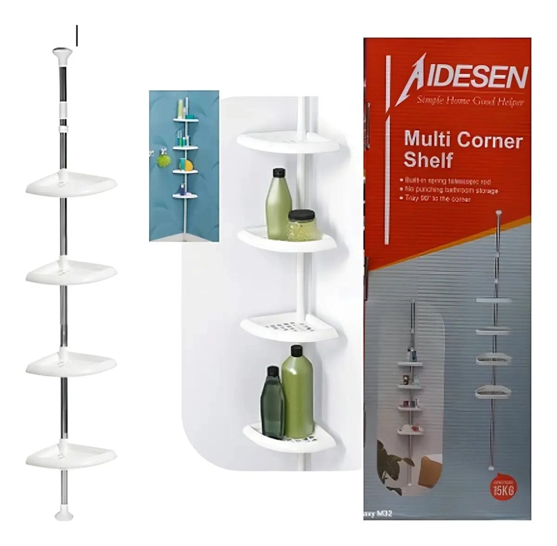 ESQUINERO DE DUCHA AJUSTABLE CON 4 REPISAS MULTIUSO - 3