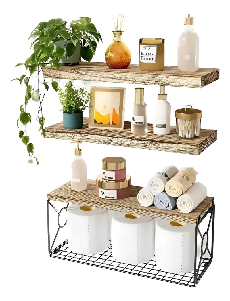 SET DE 3 ESTANTES FLOTANTES PARA BAÑO - 1