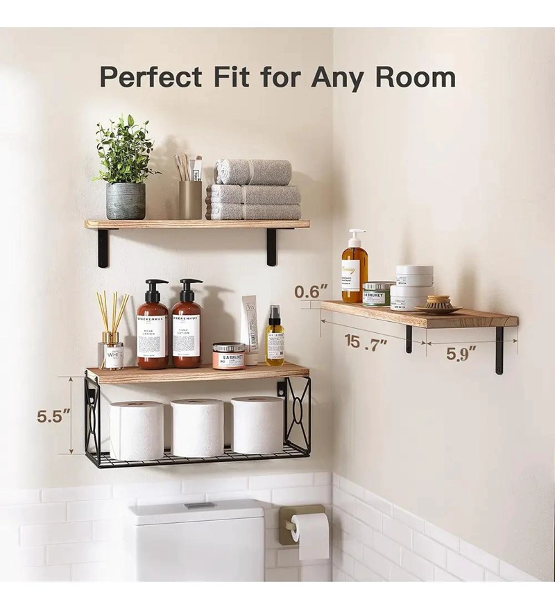 SET DE 3 ESTANTES FLOTANTES PARA BAÑO - 2