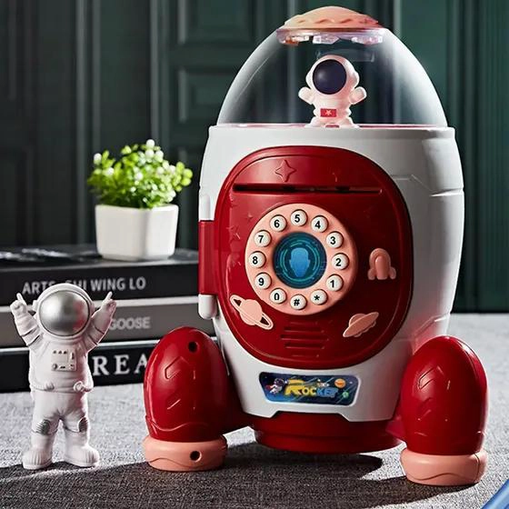 ALCANCIA ESPACIAL CON CONTRASEÑA PARA NIÑOS - 3