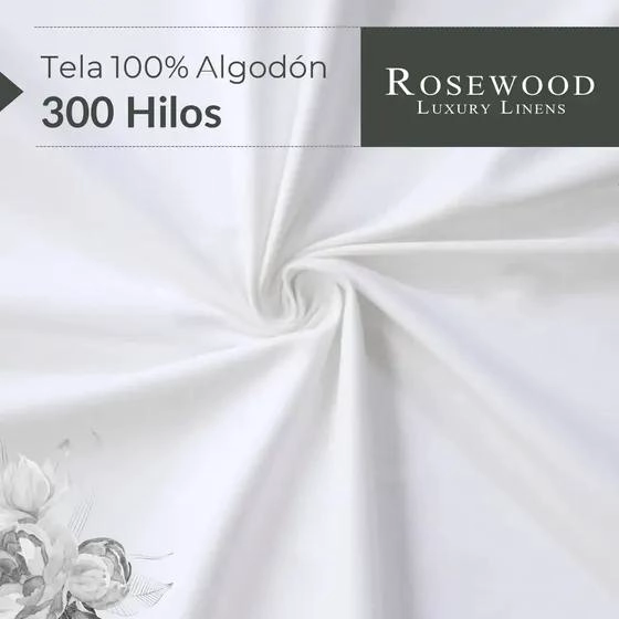 JUEGO DE SABANAS 300 HILOS ALGODON 1.5 PLAZAS - 2