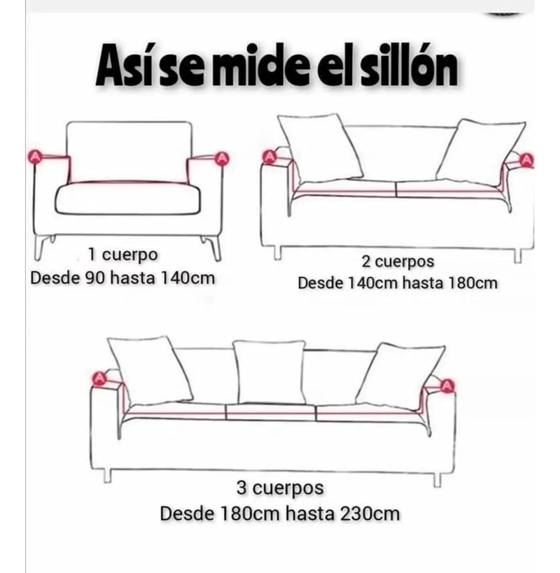 SET 3 CUBRE SILLONES TELA SPANDEX DISEÑO TURCO - 2