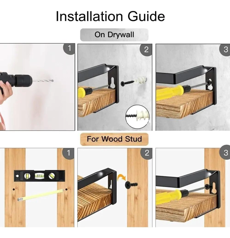 KIT DE 3 REPISAS FLOTANTES PARA PARED - 5