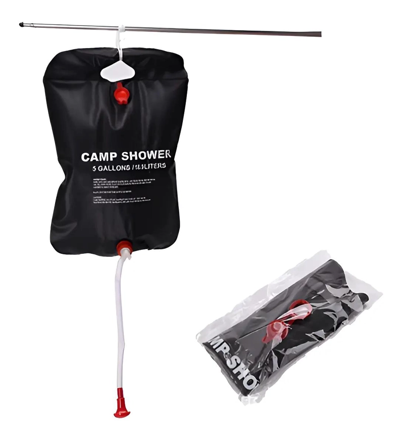 DUCHA SOLAR PORTATIL 20L PARA CAMPING CON AGUA CALIENTE - 3