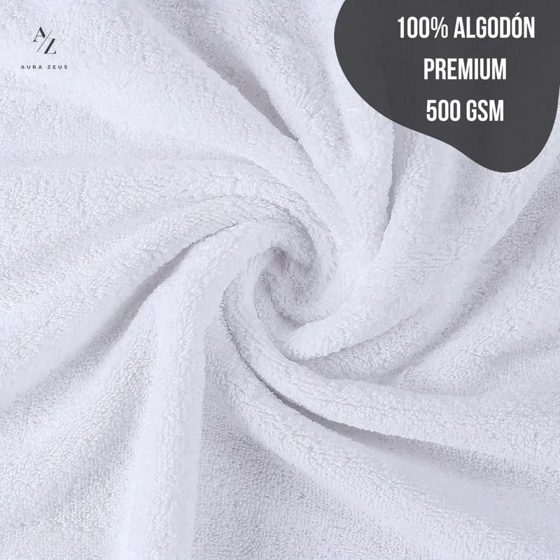 SET DE 2 TOALLAS DE MANO ALGODON 70X40 CM 500 GSM - 4