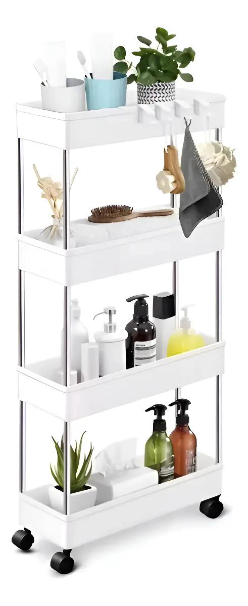 ESTANTE ORGANIZADOR 4 NIVELES BLANCO PARA BAÑO Y COCINA - 1