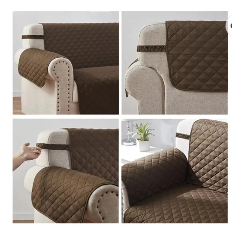 SET CUBRE SOFA 3+1+1 CON LIGAS AJUSTADORAS ANTIDERRAME - 1