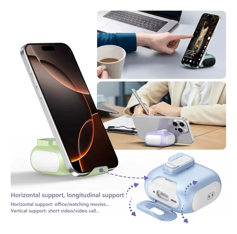 FUNDA PROTECTORA REFORZADA CON BLOQUEO PARA AIRPODS PRO 3 - 4