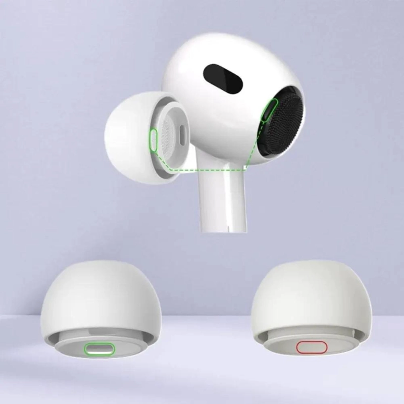 4 PARES ALMOHADILLAS COMPATIBLES AIRPODS PRO - 3