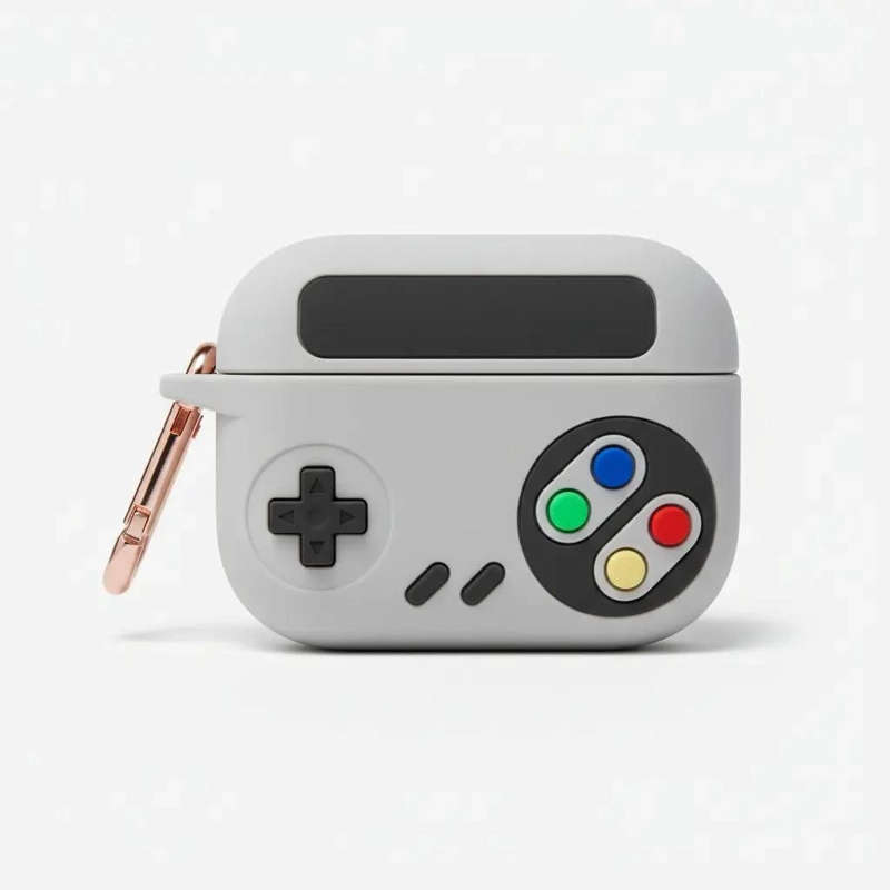 FUNDA PROTECTORA PARA AIRPODS PRO CON DISEÑO JOYSTICK - 3
