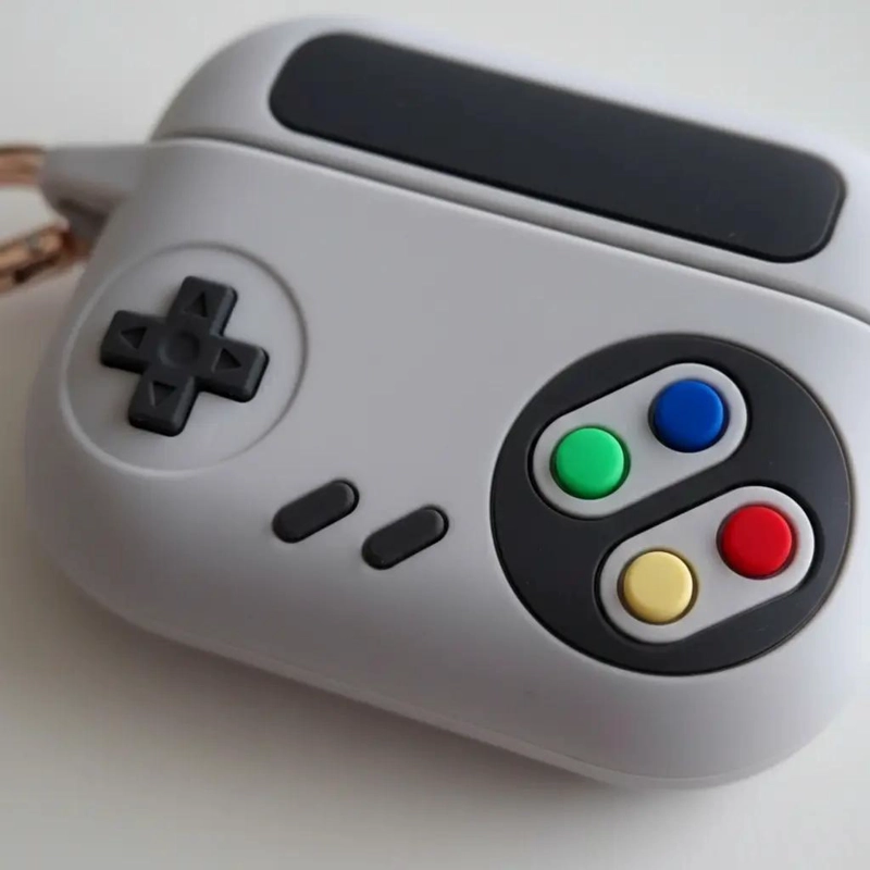 FUNDA PROTECTORA PARA AIRPODS PRO CON DISEÑO JOYSTICK - 4