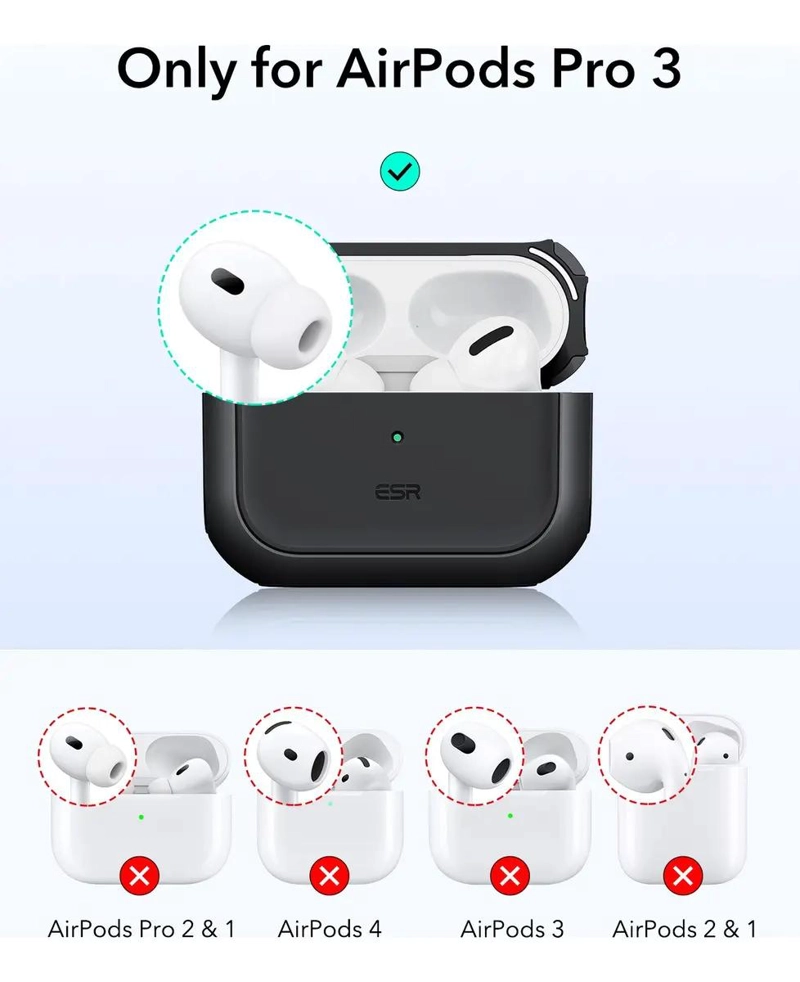 CARCASA HIBRIDA LILA PARA AIRPODS PRO 3 - 2